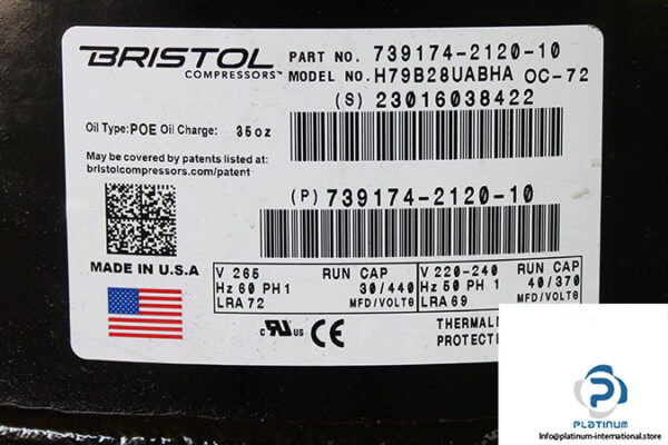 bristol-h79b28uabha-compressor-2