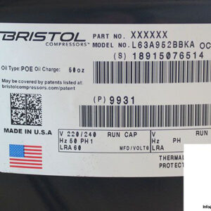 bristol-l63a952bbka-compressor-2