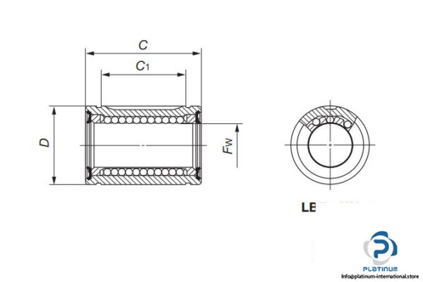iko-lbe-30-uu-closed-linear-ball-bushing-4