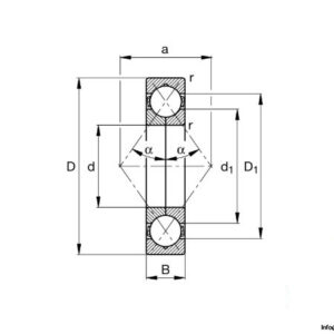 fag-qj208mpa-four-point-contact-ball-bearing-4