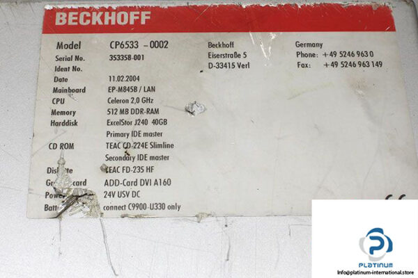 beckhoff-cp6533-0002-built-in-panel-pc-2