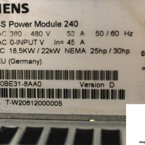 siemens-6sl3224-0be31-8aa0-power-module-2