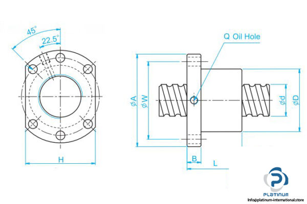 tbi-motion-sfur02510t4d-flanged-single-nut-4