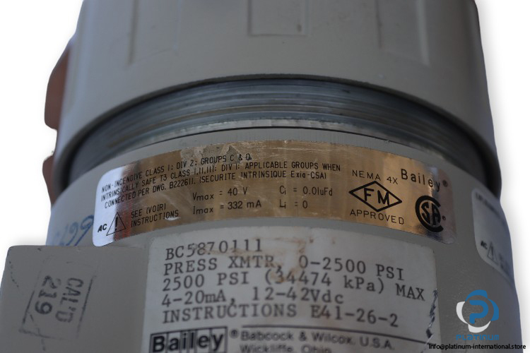 bailey-BC5870111-differential-pressure-transmitter(used)-1