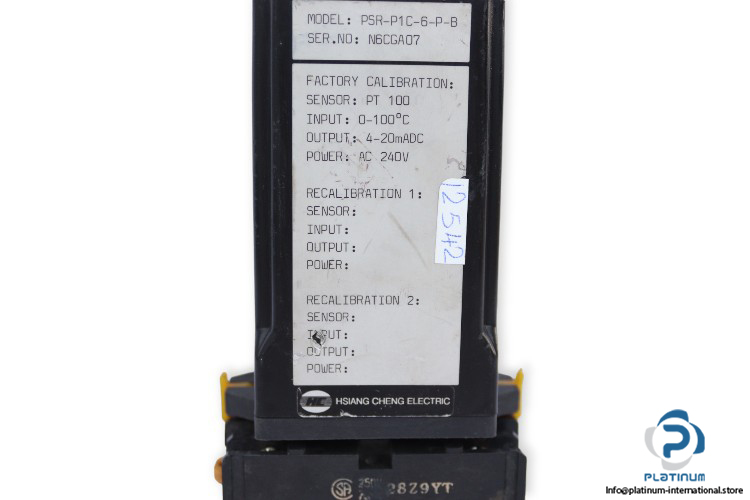 hsiang-cheng-electric-PSR-P1C-6-PB-programmable-rtd-isolating-transmitter-(Used)-2