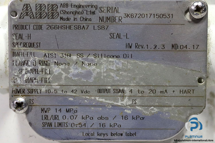abb-266HSHESBA7-pressure-transmitter-used-5