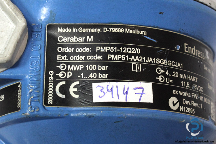 endress-hauser-CERABAR-M-PMP51-12Q2_0-absolute-and-gauge-pressure-transmitter-(New)-1