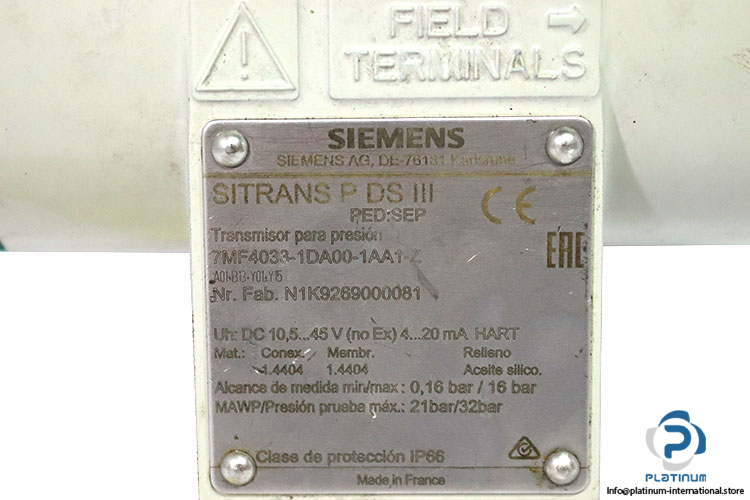 siemens-7mf4033-1da00-1aa1-pressure-transmitter(used)-2