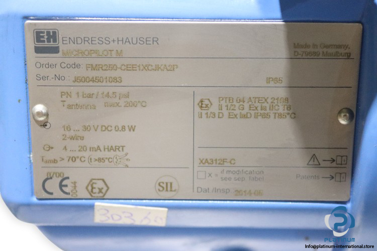 endress-hauser-FMR245-A3CFKAA2A-radar-level-meter-(New)-4