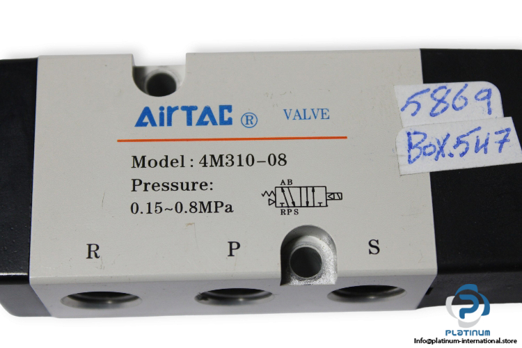 Airtac-4M310-08-single-solenoid-valve-(used)-(without-coil)-2