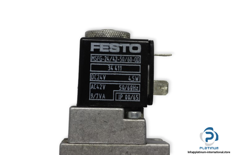 Festo-30486-solenoid-control-valve-with-coil-(used)-3