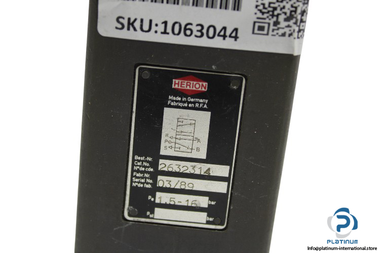 herion-2632314-single-solenoid-valve-with-coil-(Used)-2