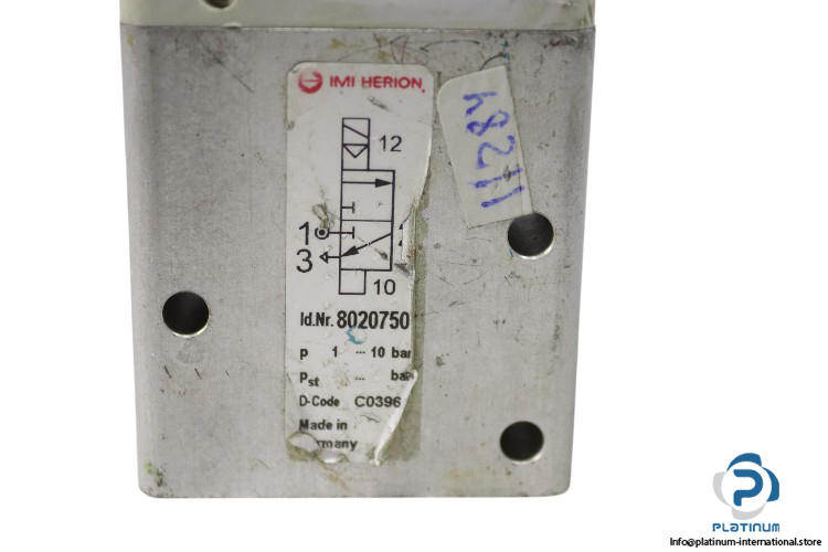 Herion-8020750-single-solenoid-valve-with-coil(used)-1