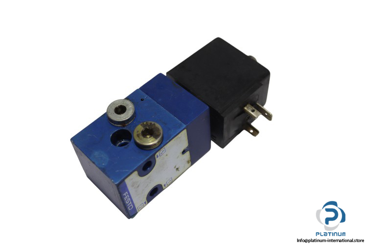 festo-3740-single-solenoid-valve-with-coil-(used)-1