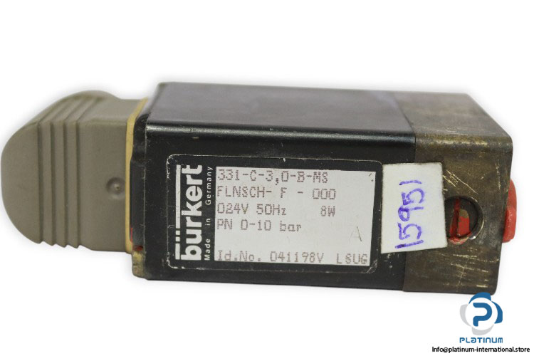 burkert-331-C-3.0-B-MS-FLNSCH-F-000-single-solenoid-povited-armature-valve-(used)-1