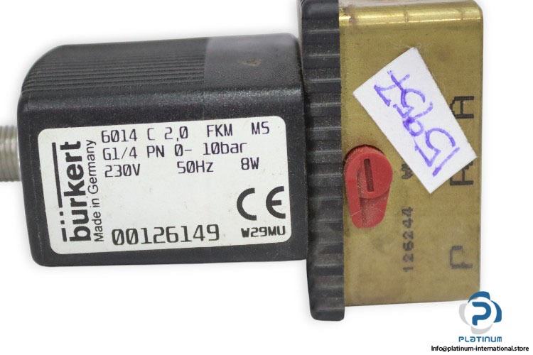 burkert-6014-C-2.0-FKM-MS-G1_4-PN-0-10BAR-230VAC-solenoid-valve-(new)-(carton)-2