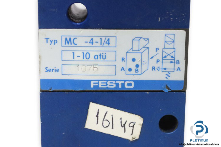 Festo-mc-4-1-4-single-solenoid-valve(used)-1