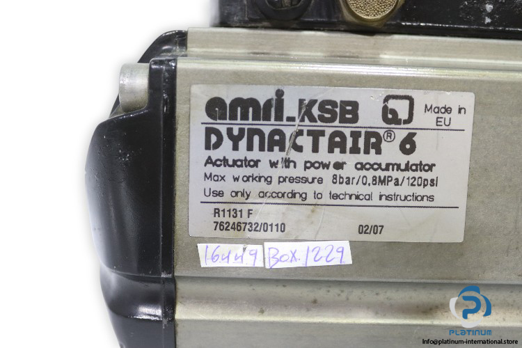 AMIL-KSB-R1131F-pneumatic-actuator(USED)-1