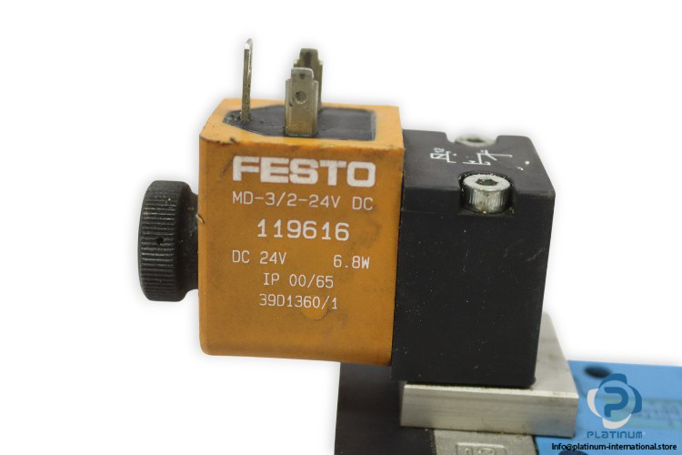 festo-43349-double-solenoid-valve-with-coil-(used)-1