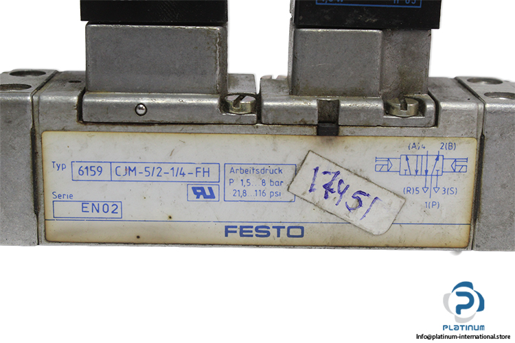 festo-6159-double-solenoid-valve-with-coil-(used)-2