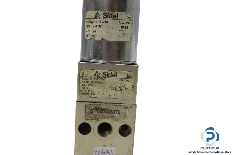 sidel-01123429701-a-solenoid-valve(used)-2