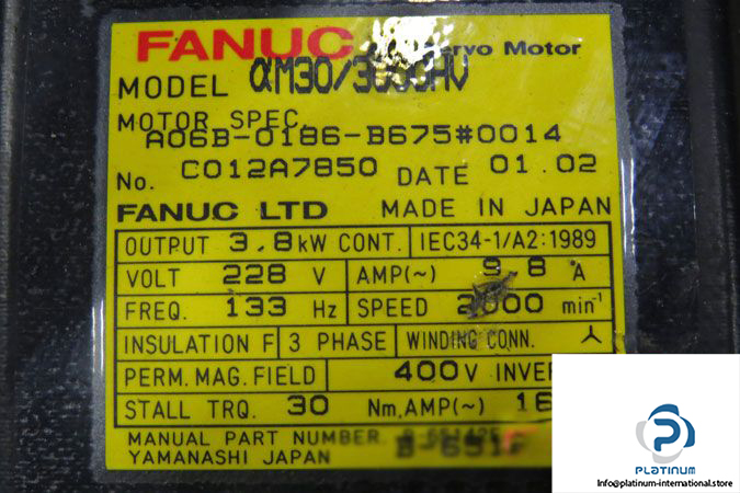 fanuc-a06b-0186-b675-ac-servo-motor-label