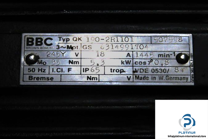 bbc-qk-190-2r1101-servo-motor-label