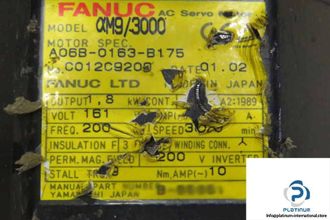 fanuc-a06b-0163-b175-ac-servo-motor-label