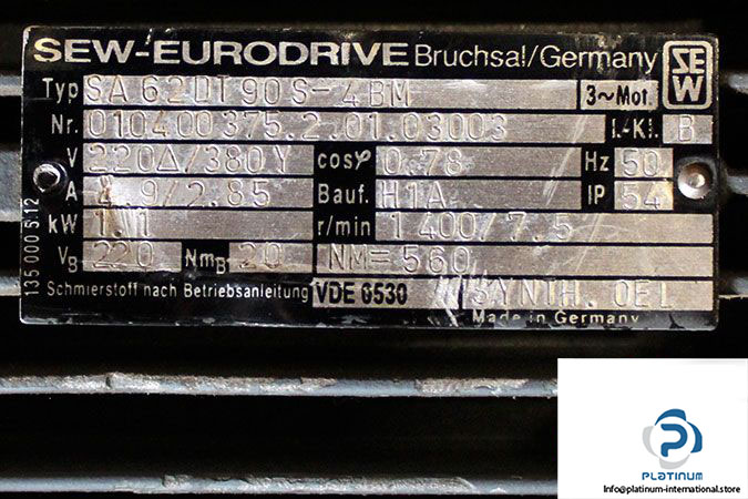 sew-sa62-dt90s-4bm-helical-worm-gearmotor-3