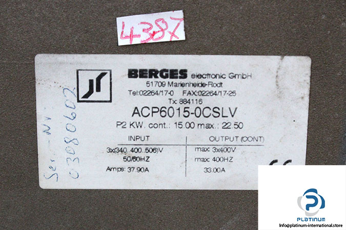 berges-ACP6015-0CSLV-frequency-inverter-(used)-3