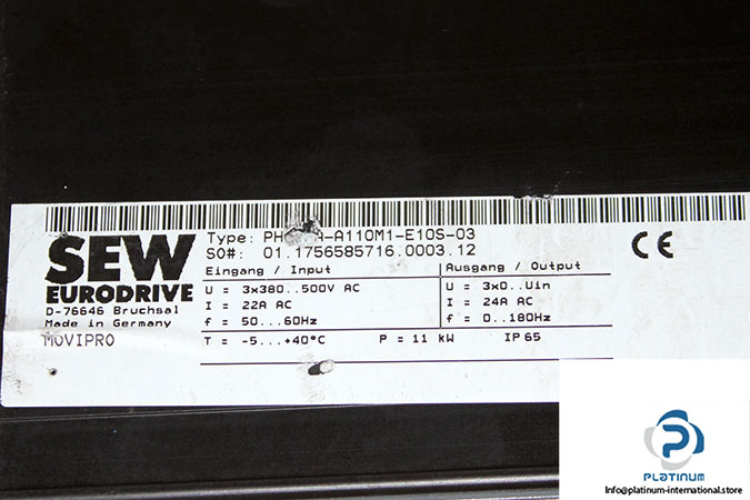 sew-PHC22A-A110M1-E10S-03-frequency-inverter-(used)-7