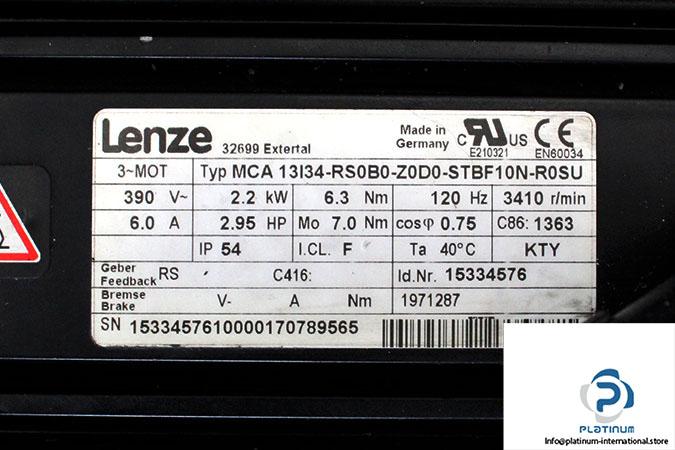 lenze-MAC-13I34-RS0B0-Z0D0-STBF10N-R0SU-ac-servo-motor-2-used