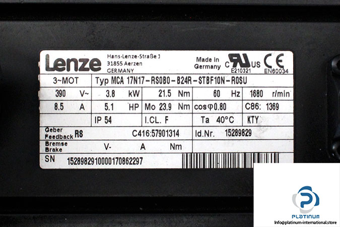 lenze-MAC-17N17-RS0B0-B24R-STBF10N-R0SU-ac-servo-motor-2-used