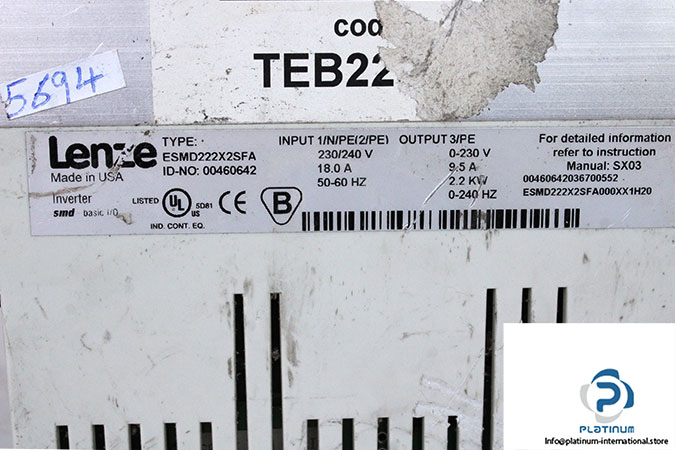 lenze-ESMD222X2SFA-frequency-inverter-(used)-2