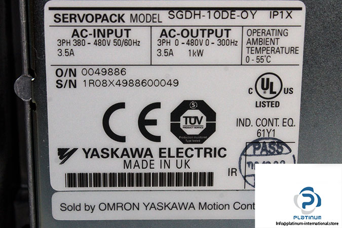 omron-SGDH-10DE-OY-sigma-ii-servo-drive-(new)-4