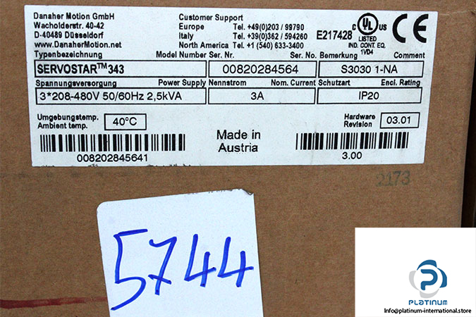 danaher-motion-SERVOSTAR-343-digital-amplifier-(new)-5