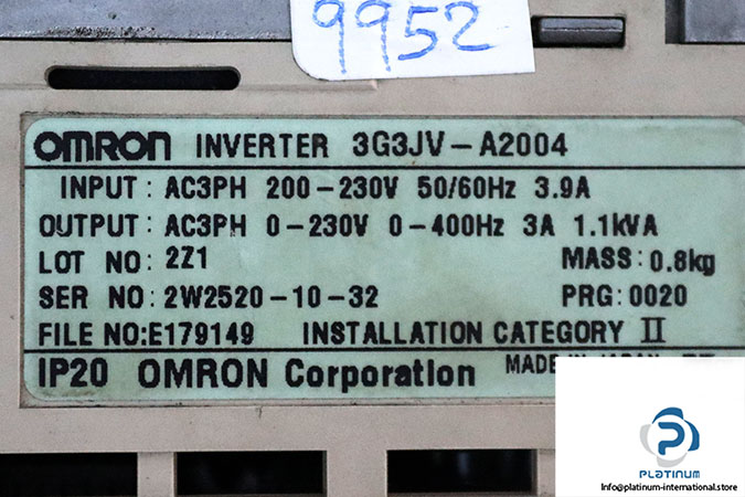 omron-3G3JV-A2004-frequency-inverter-(used)-3