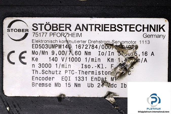 stober-K402VG0350ED503U-gear-servo-motor-used-3