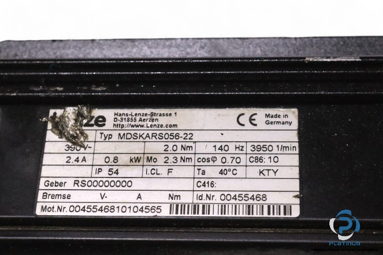 lenze-MDSKARS056-22-servo-motor-with-gear(used)-2