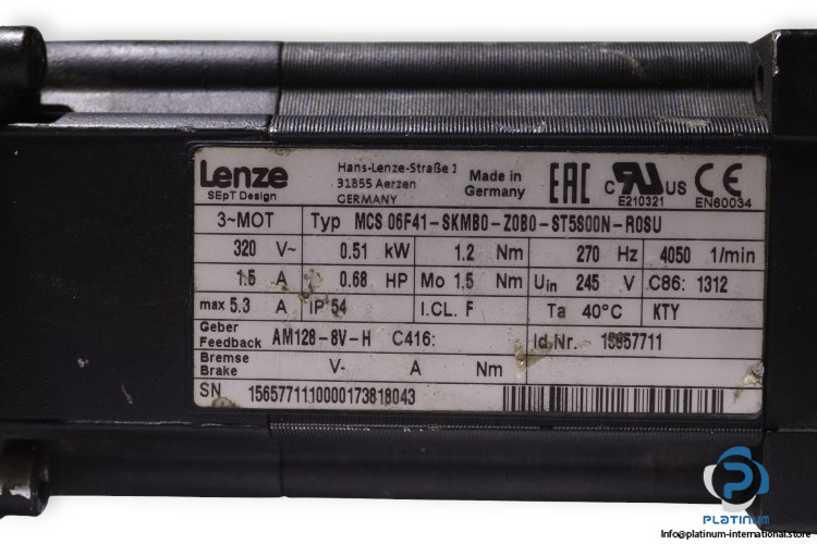 lenze-MCS-06F41-SKMB0-Z0B0-ST5S00N-R0SU-gear-servomotor(used)-2