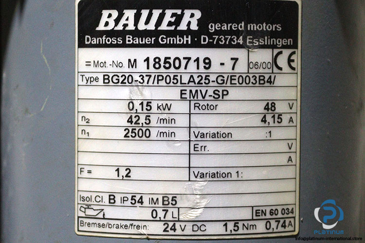 bauer-BG20-37-P05LA25-G-E003B4-helical-gear-motor(used)-2