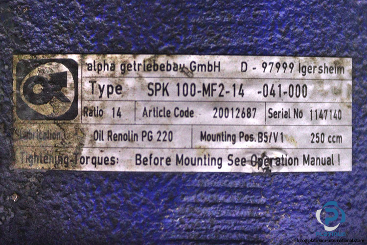 alpha-SPK-100-MF2-14-041-000-planetary-gearbox(used)-2