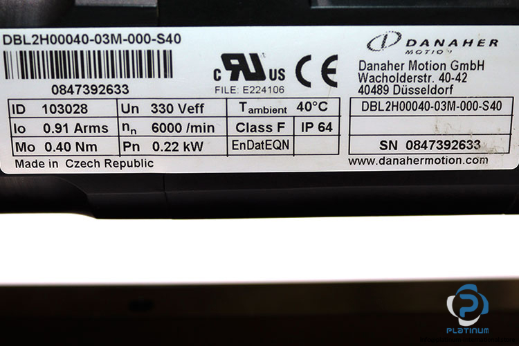 danher-DBL2H00040-03M-000-S40-servo-motor-with-precision-modules-psk(used)-2