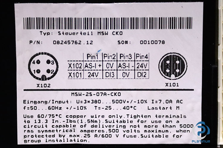 sew-SA57TDT80N4BMGTFMSWCK0RJ2AAND3AVS0-gearmotor(used)-4