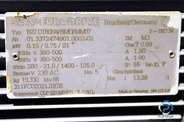 sew-R27DT80N4BMGMM07-helical-gearmotor(new)-2
