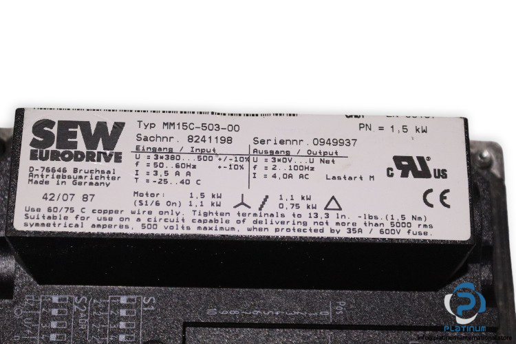 sew-SA47TDT80N4BMGMM11-helical-worm-gearmotor(used)-3