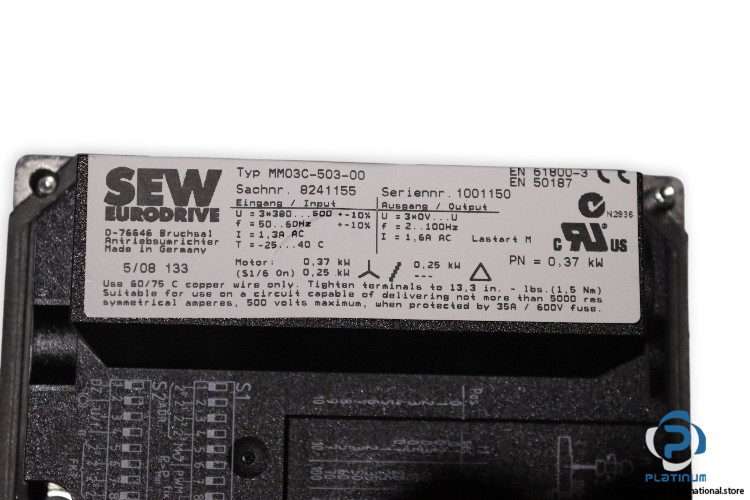 sew-R27DT71D4MM03BW1-helical-gearmotor(used)-4