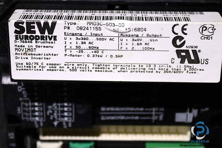 sew-K47DT71D4BMGHRMM03RE1AAMA6AVR1AX-helical-gearmotor(used)-4