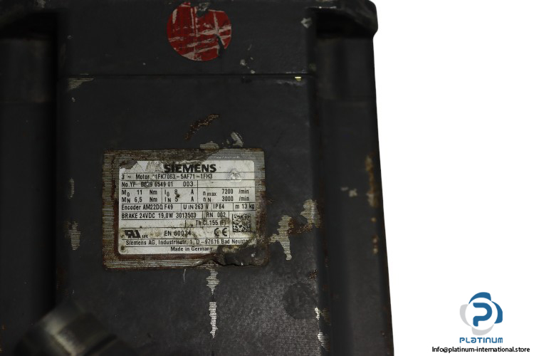 siemens-1FK7063-5AF71-1FH3-servo-motor(used)-1