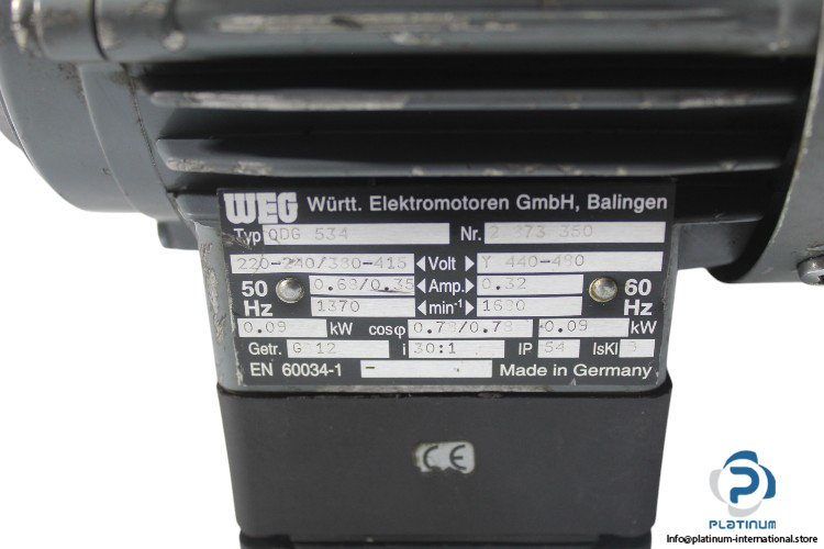 weg-0DG-534-gear-motor(used)-1